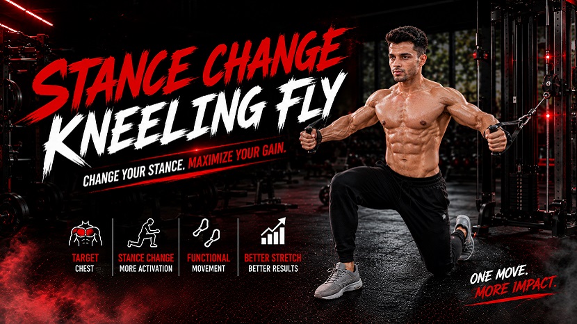 Stance Change Kneeling Fly - Lower Chest and Core Strength