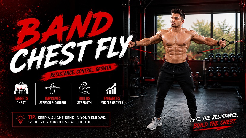 Band Chest Fly - Form, Benefits and Variations