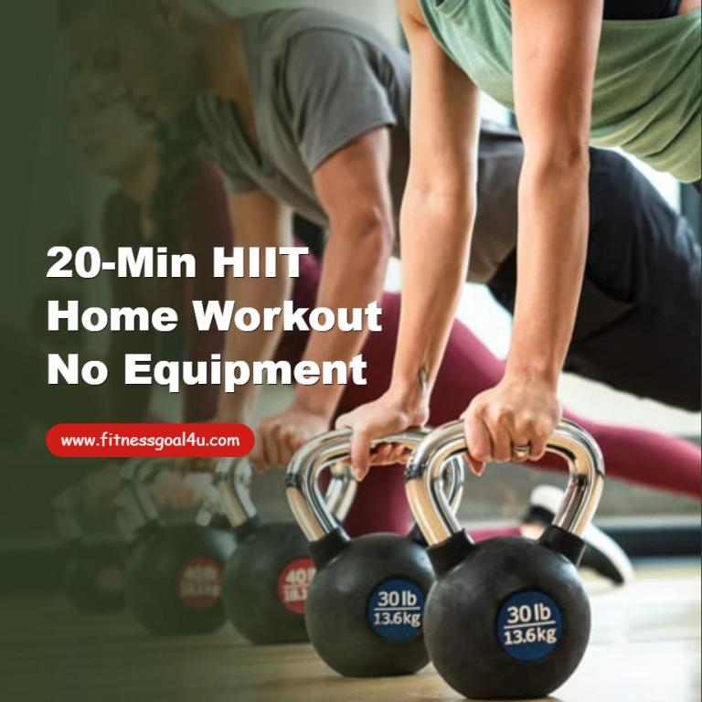 20-Min HIIT Home Workout No Equipment
